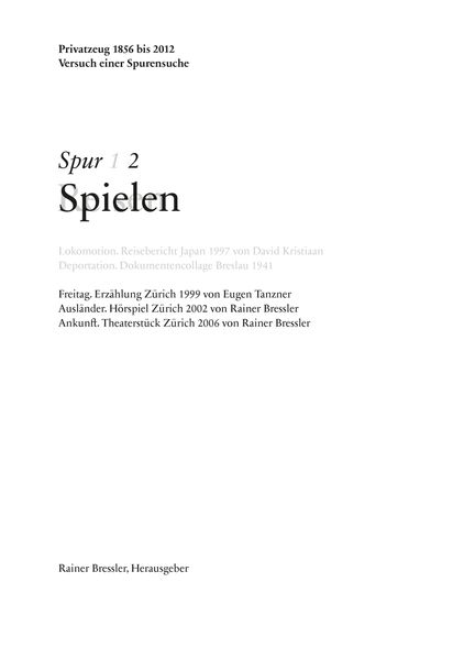 Cover von Spur 2 Spielen