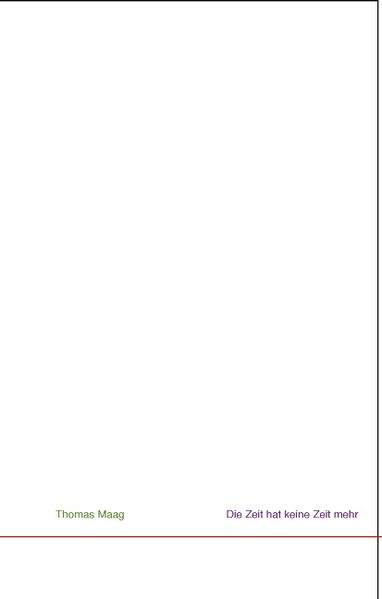 Cover von Die Zeit hat keine Zeit mehr