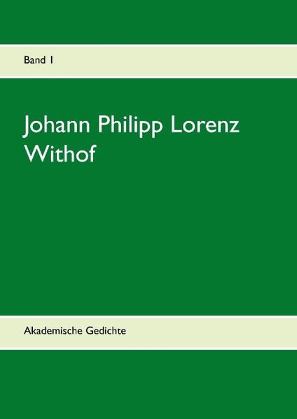 Cover von Johann Philipp Lorenz Withof