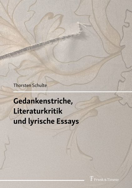 Cover von Gedankenstriche, Literaturkritik und lyrische Essays