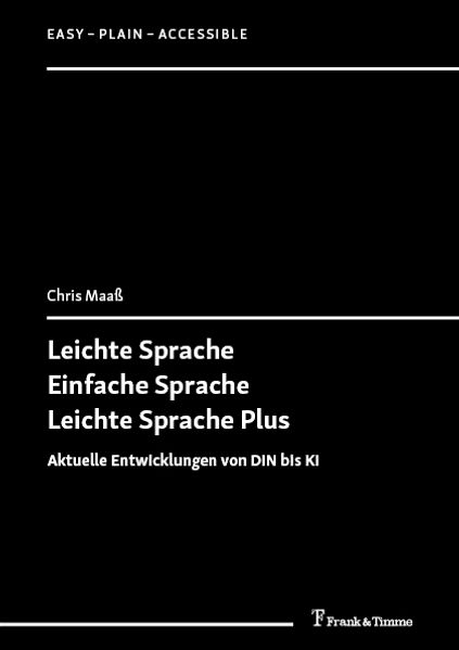 Cover von Leichte Sprache, Einfache Sprache, Leichte Sprache Plus