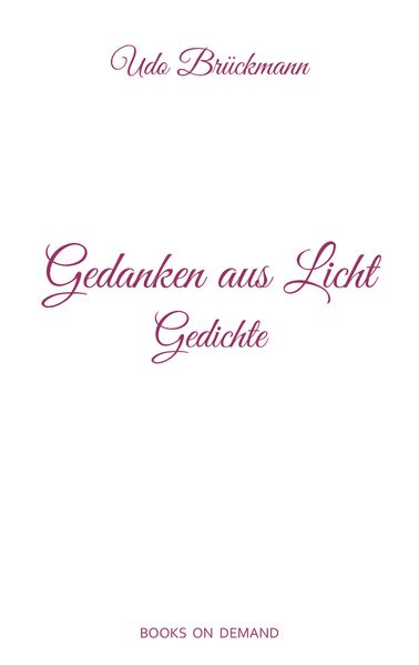 Cover von Gedanken aus Licht