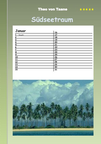 Cover von Südseetraum – Kalender