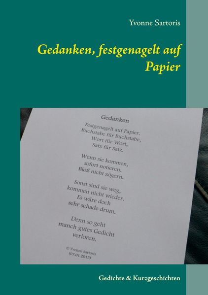 Cover von Gedanken, festgenagelt auf Papier