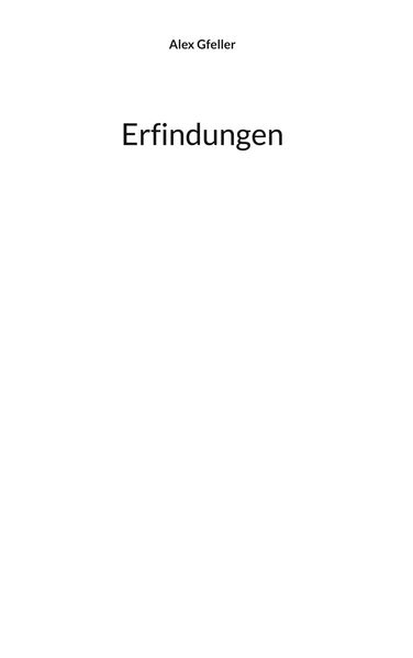 Cover von Erfindungen