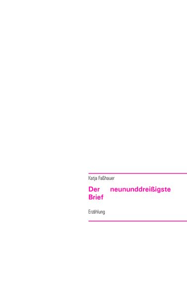 Cover von Der neununddreißigste Brief