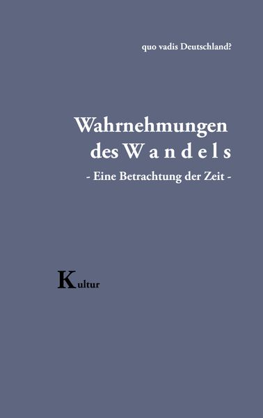 Cover von Wahrnehmungen des Wandels