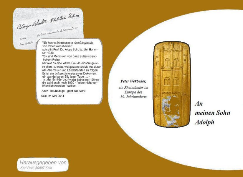 Cover von Peter Wekbeker – An meinen Sohn Adolph