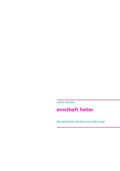 Cover von ernsthaft heiter