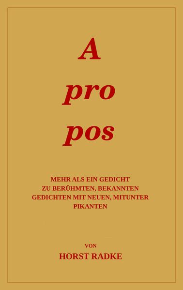 Cover von Apropos