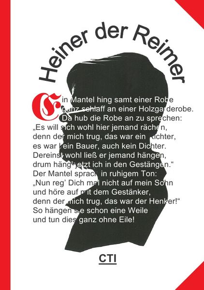 Cover von CTI – cogne te ipsum / Heiner der Reimer (1) – Eine Anthologie