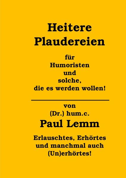 Cover von Heitere Plaudereien