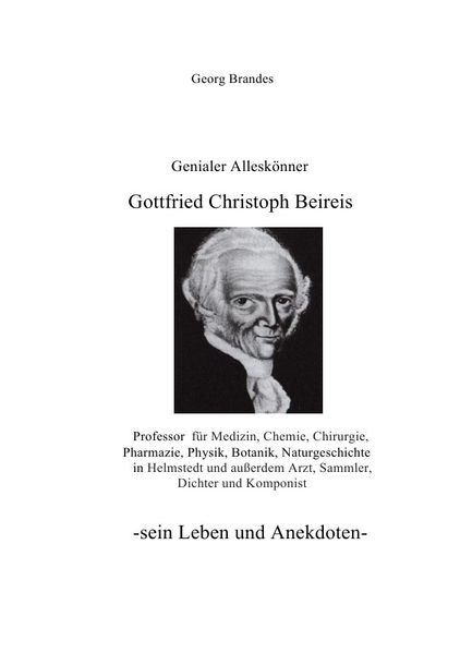 Cover von Gottfried Christoph Beireis