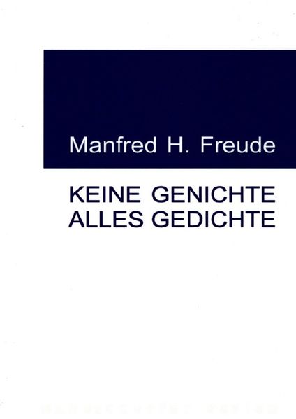 Cover von Keine Genichte – Alles Gedichte
