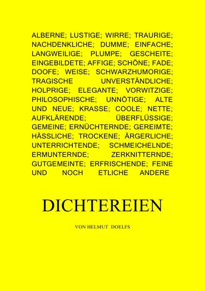 Cover von DICHTEREIEN