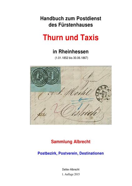 Cover von Handbuch zum Postdienst des Fürstenhauses Thurn und Taxis in Rheinhessen
