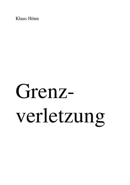Cover von Grenzverletzung