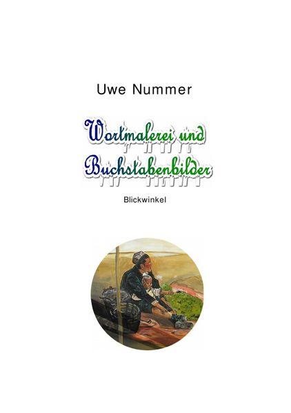 Cover von Wortmalerei und Buchstabenbilder