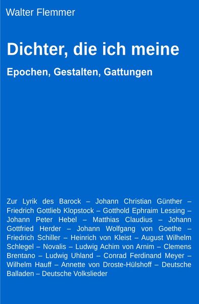 Cover von Dichter, die ich meine