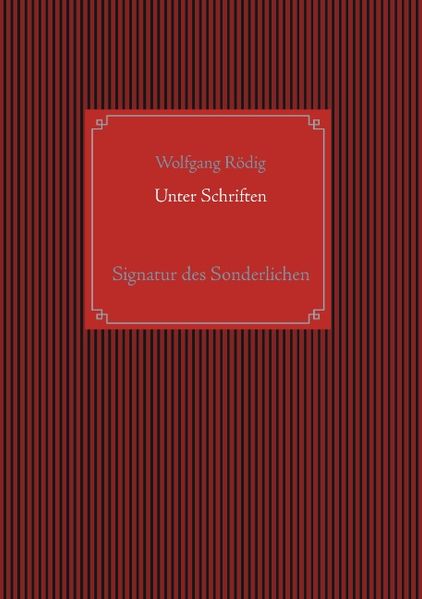 Cover von Unter Schriften