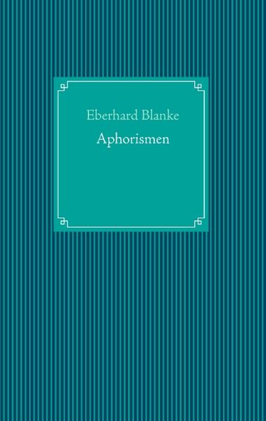 Cover von Aphorismen