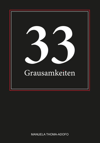 Cover von 33 Grausamkeiten