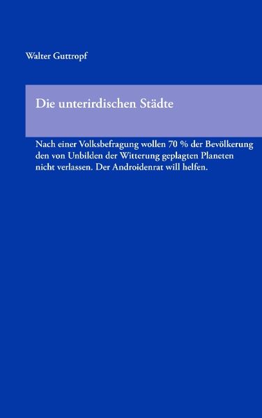 Cover von Die unterirdischen Städte