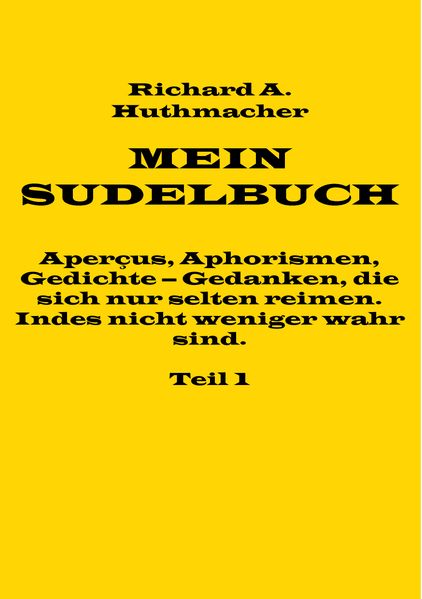 Cover von Mein Sudelbuch, Teil 1