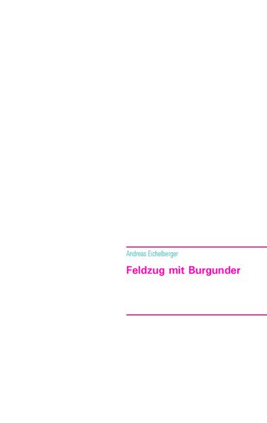 Cover von Feldzug mit Burgunder
