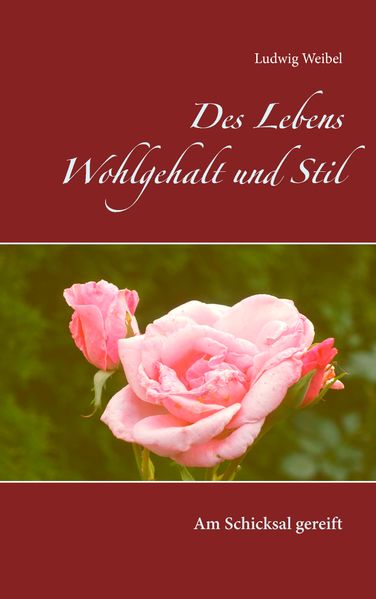 Cover von Des Lebens Wohlgehalt und Stil
