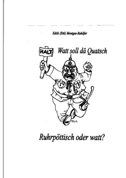 Cover von Watt soll dä Quatsch
