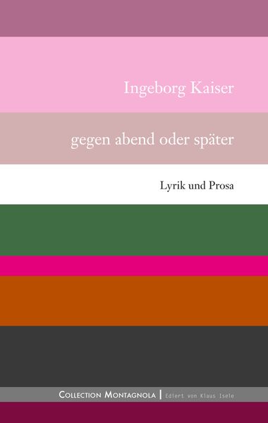 Cover von Gegen abend oder später