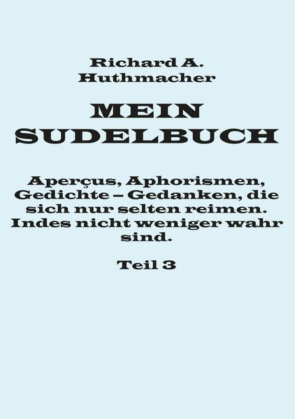 Cover von Mein Sudelbuch, Teil 3