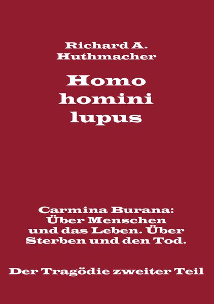 Cover von Homo homini lupus. Der Tragödie zweiter Teil