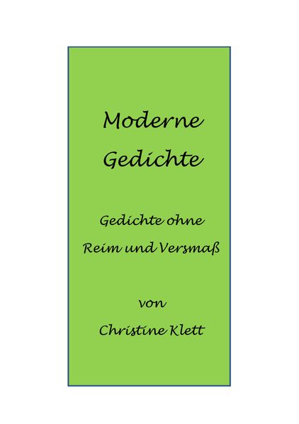 Cover von Moderne Gedichte