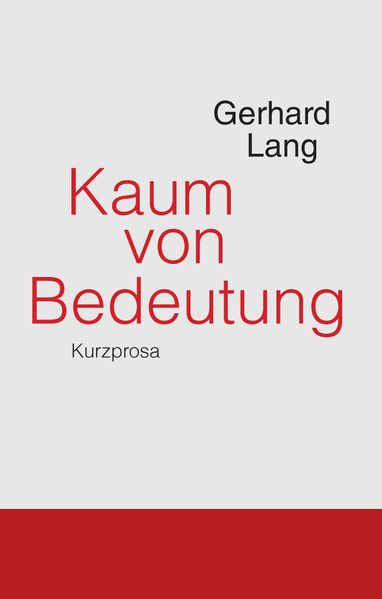 Cover von Kaum von Bedeutung