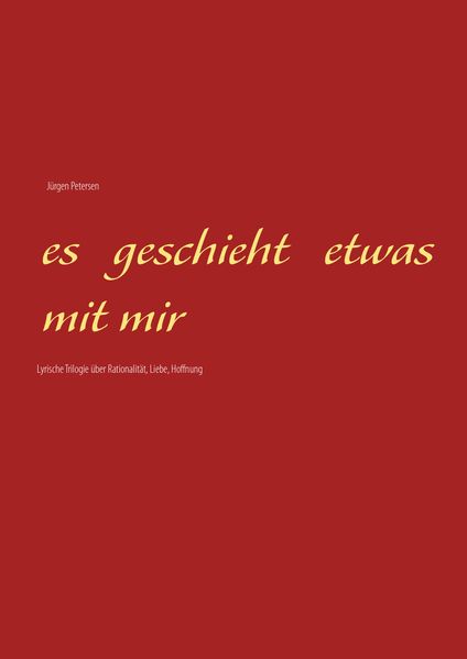 Cover von Es geschieht etwas mit mir