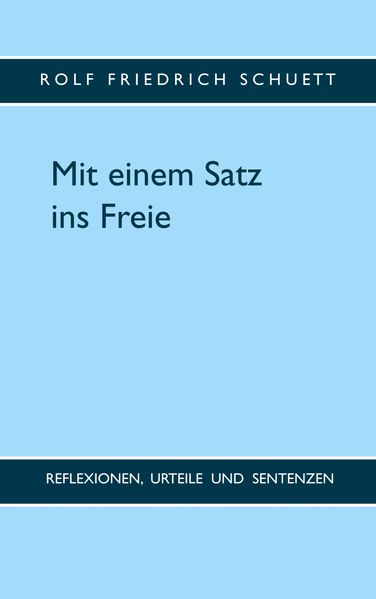 Cover von Mit einem Satz ins Freie