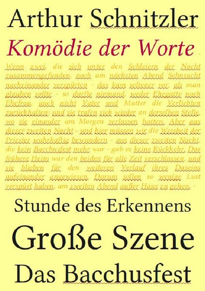 Cover von Komödie der Worte