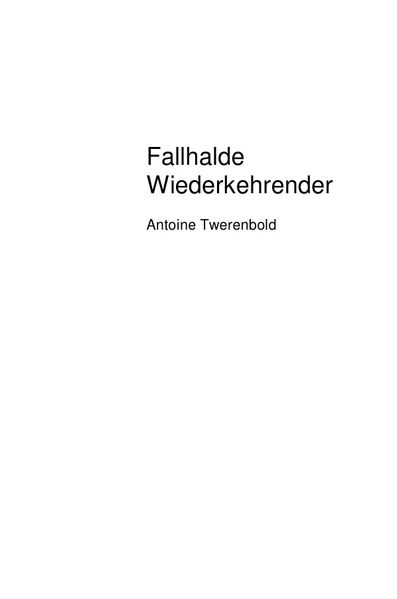 Cover von Fallhalde Wiederkehrender