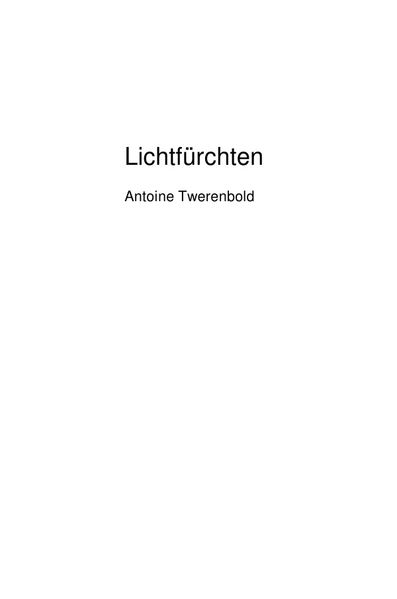 Cover von Lichtfürchten