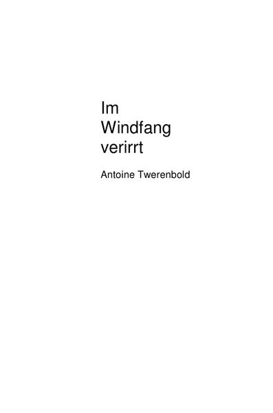 Cover von Im Windfang verirrt