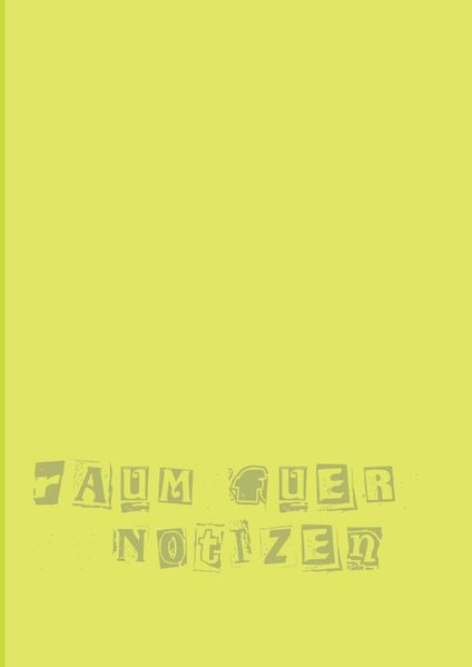 Cover von Raum für Notizen