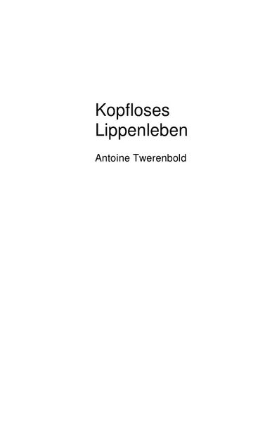 Cover von Kopfvolles Lippenleben