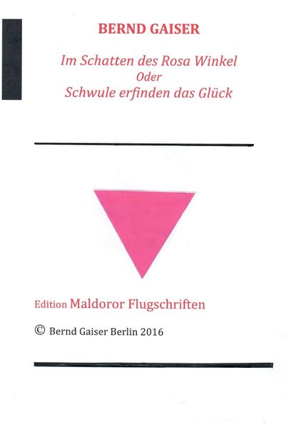 Cover von Im Schatten des Rosa Winkel oder Schwule erfinden das Glück