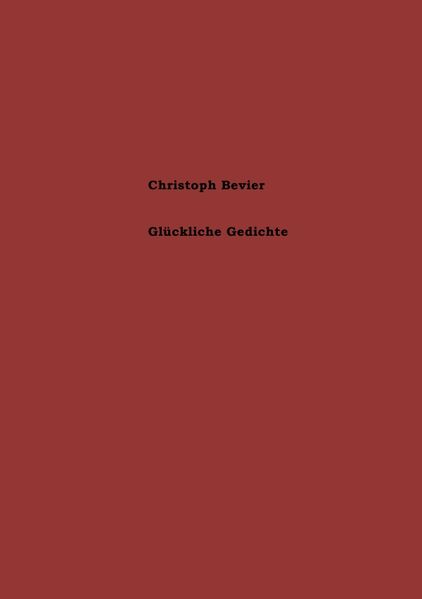 Cover von Glückliche Gedichte