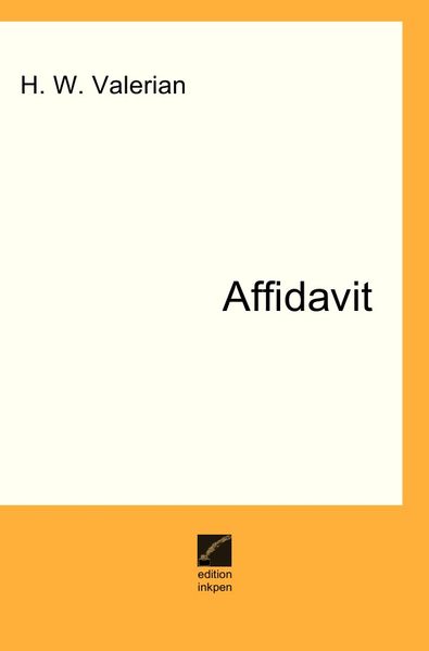 Cover von Affidavit