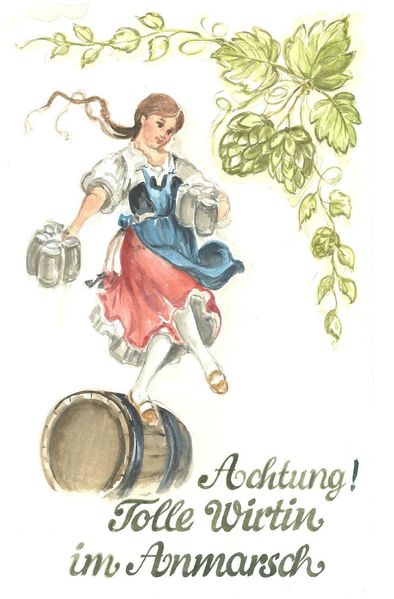 Cover von Achtung! Tolle Wirtin im Anmarsch