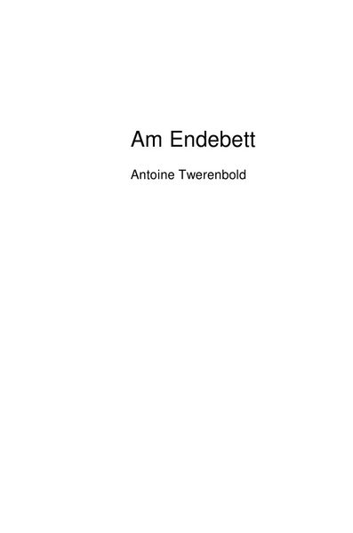 Cover von Am Endebett