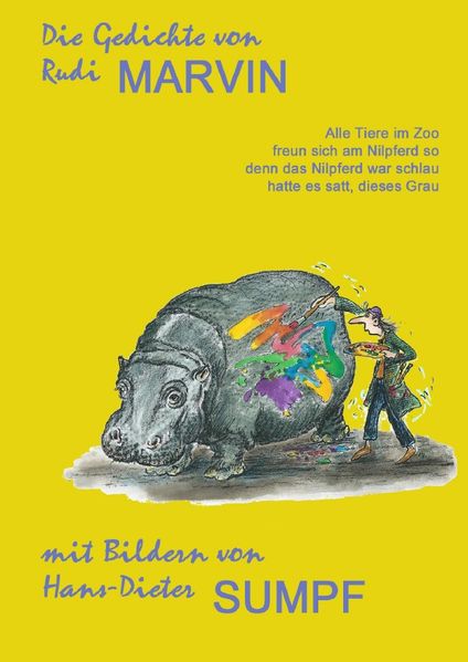 Cover von Die Gedichte von Rudi Marvin mit Bildern von Hans-Dieter Sumpf